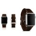 Curea iUni compatibila cu Apple Watch 1/2/3/4/5/6/7, 38mm, Vintage, Piele, Dark Coffee